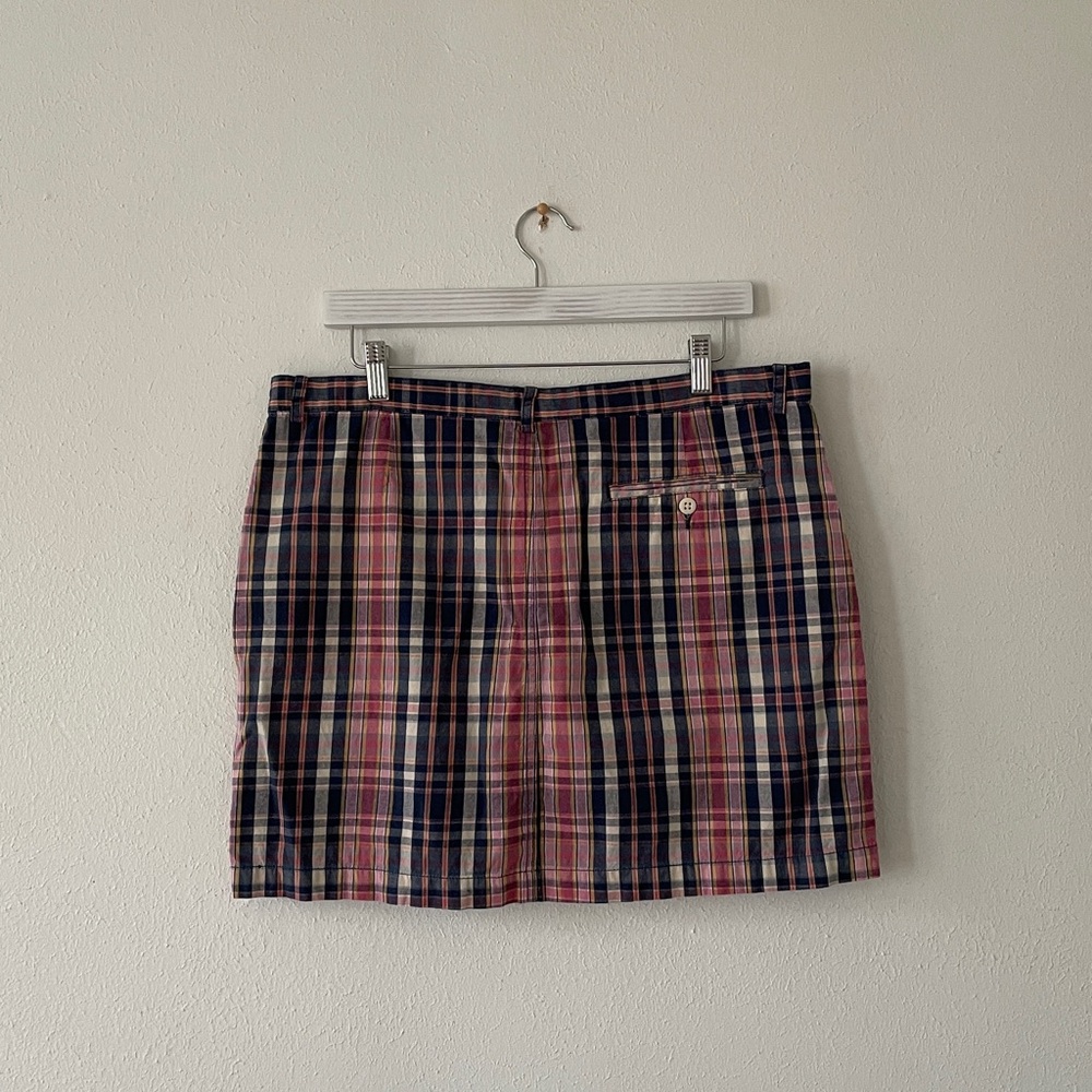 Ralph Lauren Sport Mini Skirt Plaid Faded 
Madras Cotton - Picture 2 of 16